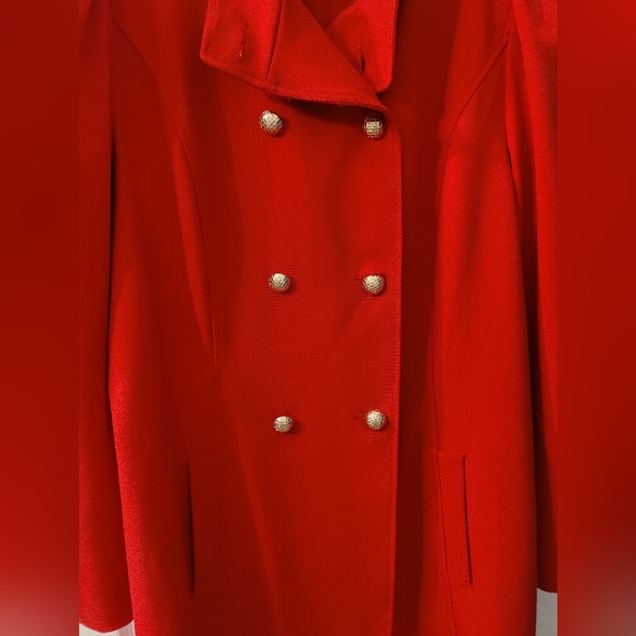 INC Real Red Doubled Breasted Coat XXL - Picture 7 of 7